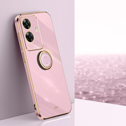 XINLI Straight Edge 6D Electroplate TPU Phone Case with Ring Holder, For Realme GT 8 Pro 5G, For Realme 15 5G Global, For Realme 14 5G Global, For Realme Neo7X, For Realme Neo7 SE, For Realme14 Pro+, For Realme C75, For Realme GT 7 Pro 5G              ...