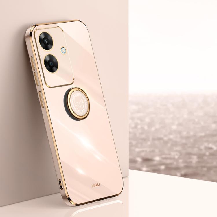 XINLI Straight Edge 6D Electroplate TPU Phone Case with Ring Holder, For Realme GT 8 Pro 5G, For Realme 15 5G Global, For Realme 14 5G Global, For Realme Neo7X, For Realme Neo7 SE, For Realme14 Pro+, For Realme C75, For Realme GT 7 Pro 5G              ...