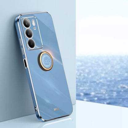 XINLI Straight Edge 6D Electroplate TPU Phone Case with Ring Holder, For Realme GT 8 Pro 5G, For Realme 15 5G Global, For Realme 14 5G Global, For Realme Neo7X, For Realme Neo7 SE, For Realme14 Pro+, For Realme C75, For Realme GT 7 Pro 5G              ...