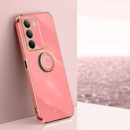 XINLI Straight Edge 6D Electroplate TPU Phone Case with Ring Holder, For Realme GT 8 Pro 5G, For Realme 15 5G Global, For Realme 14 5G Global, For Realme Neo7X, For Realme Neo7 SE, For Realme14 Pro+, For Realme C75, For Realme GT 7 Pro 5G              ...