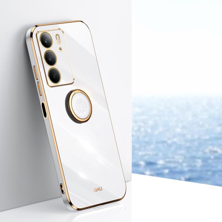 XINLI Straight Edge 6D Electroplate TPU Phone Case with Ring Holder, For Realme GT 8 Pro 5G, For Realme 15 5G Global, For Realme 14 5G Global, For Realme Neo7X, For Realme Neo7 SE, For Realme14 Pro+, For Realme C75, For Realme GT 7 Pro 5G              ...
