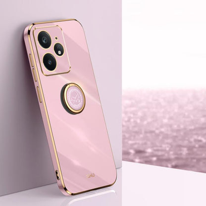 XINLI Straight Edge 6D Electroplate TPU Phone Case with Ring Holder, For Realme GT 8 Pro 5G, For Realme 15 5G Global, For Realme 14 5G Global, For Realme Neo7X, For Realme Neo7 SE, For Realme14 Pro+, For Realme C75, For Realme GT 7 Pro 5G              ...