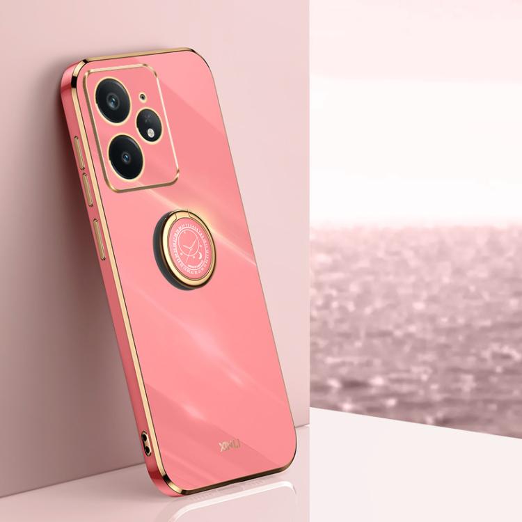 XINLI Straight Edge 6D Electroplate TPU Phone Case with Ring Holder, For Realme GT 8 Pro 5G, For Realme 15 5G Global, For Realme 14 5G Global, For Realme Neo7X, For Realme Neo7 SE, For Realme14 Pro+, For Realme C75, For Realme GT 7 Pro 5G              ...