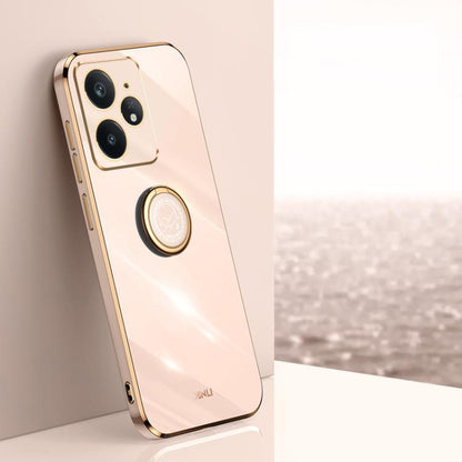 XINLI Straight Edge 6D Electroplate TPU Phone Case with Ring Holder, For Realme GT 8 Pro 5G, For Realme 15 5G Global, For Realme 14 5G Global, For Realme Neo7X, For Realme Neo7 SE, For Realme14 Pro+, For Realme C75, For Realme GT 7 Pro 5G              ...