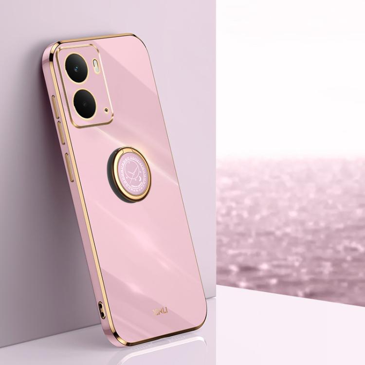 XINLI Straight Edge 6D Electroplate TPU Phone Case with Ring Holder, For Realme GT 8 Pro 5G, For Realme 15 5G Global, For Realme 14 5G Global, For Realme Neo7X, For Realme Neo7 SE, For Realme14 Pro+, For Realme C75, For Realme GT 7 Pro 5G              ...