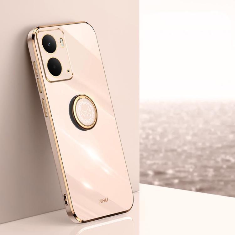 XINLI Straight Edge 6D Electroplate TPU Phone Case with Ring Holder, For Realme GT 8 Pro 5G, For Realme 15 5G Global, For Realme 14 5G Global, For Realme Neo7X, For Realme Neo7 SE, For Realme14 Pro+, For Realme C75, For Realme GT 7 Pro 5G              ...