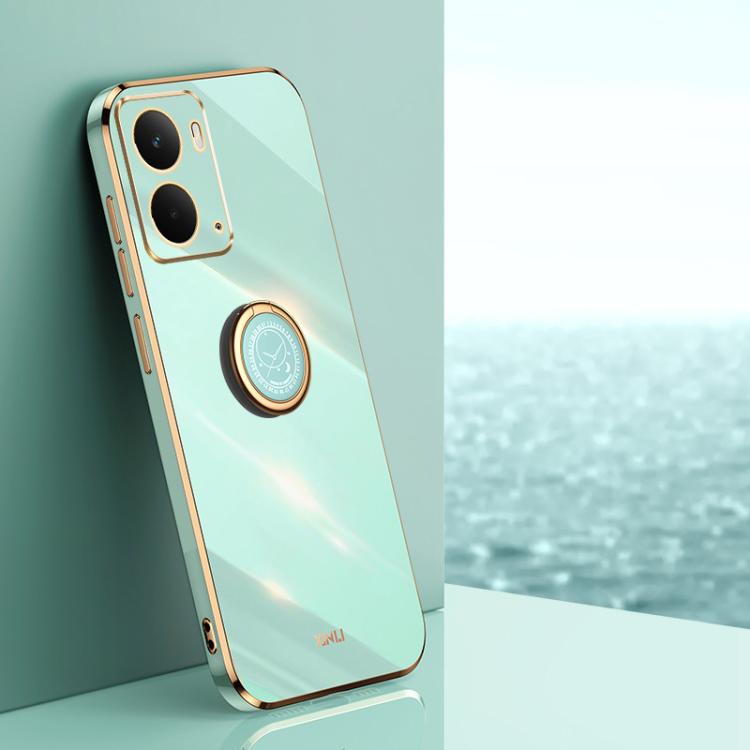 XINLI Straight Edge 6D Electroplate TPU Phone Case with Ring Holder, For Realme GT 8 Pro 5G, For Realme 15 5G Global, For Realme 14 5G Global, For Realme Neo7X, For Realme Neo7 SE, For Realme14 Pro+, For Realme C75, For Realme GT 7 Pro 5G              ...