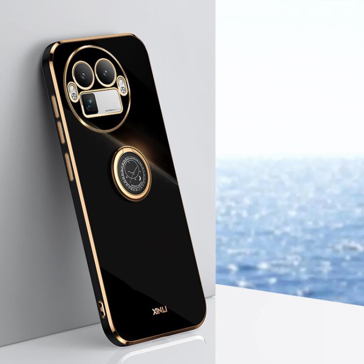 XINLI Straight Edge 6D Electroplate TPU Phone Case with Ring Holder, For Realme GT 8 Pro 5G, For Realme 15 5G Global, For Realme 14 5G Global, For Realme Neo7X, For Realme Neo7 SE, For Realme14 Pro+, For Realme C75, For Realme GT 7 Pro 5G              ...