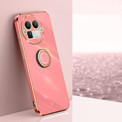 XINLI Straight Edge 6D Electroplate TPU Phone Case with Ring Holder, For Realme GT 8 Pro 5G, For Realme 15 5G Global, For Realme 14 5G Global, For Realme Neo7X, For Realme Neo7 SE, For Realme14 Pro+, For Realme C75, For Realme GT 7 Pro 5G              ...