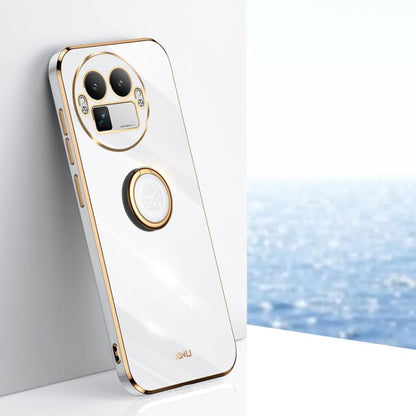 XINLI Straight Edge 6D Electroplate TPU Phone Case with Ring Holder, For Realme GT 8 Pro 5G, For Realme 15 5G Global, For Realme 14 5G Global, For Realme Neo7X, For Realme Neo7 SE, For Realme14 Pro+, For Realme C75, For Realme GT 7 Pro 5G              ...