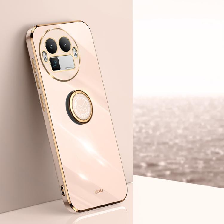 XINLI Straight Edge 6D Electroplate TPU Phone Case with Ring Holder, For Realme GT 8 Pro 5G, For Realme 15 5G Global, For Realme 14 5G Global, For Realme Neo7X, For Realme Neo7 SE, For Realme14 Pro+, For Realme C75, For Realme GT 7 Pro 5G              ...