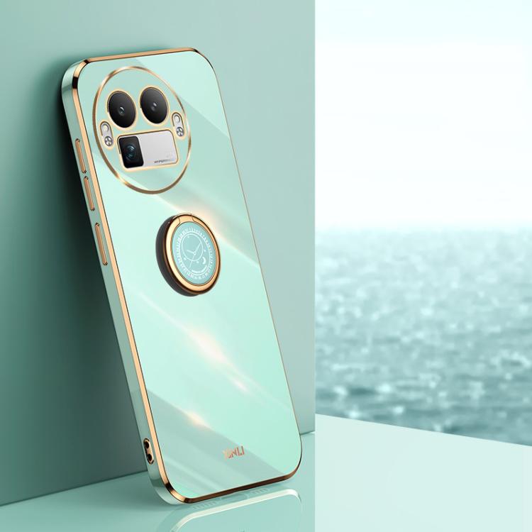 XINLI Straight Edge 6D Electroplate TPU Phone Case with Ring Holder, For Realme GT 8 Pro 5G, For Realme 15 5G Global, For Realme 14 5G Global, For Realme Neo7X, For Realme Neo7 SE, For Realme14 Pro+, For Realme C75, For Realme GT 7 Pro 5G              ...