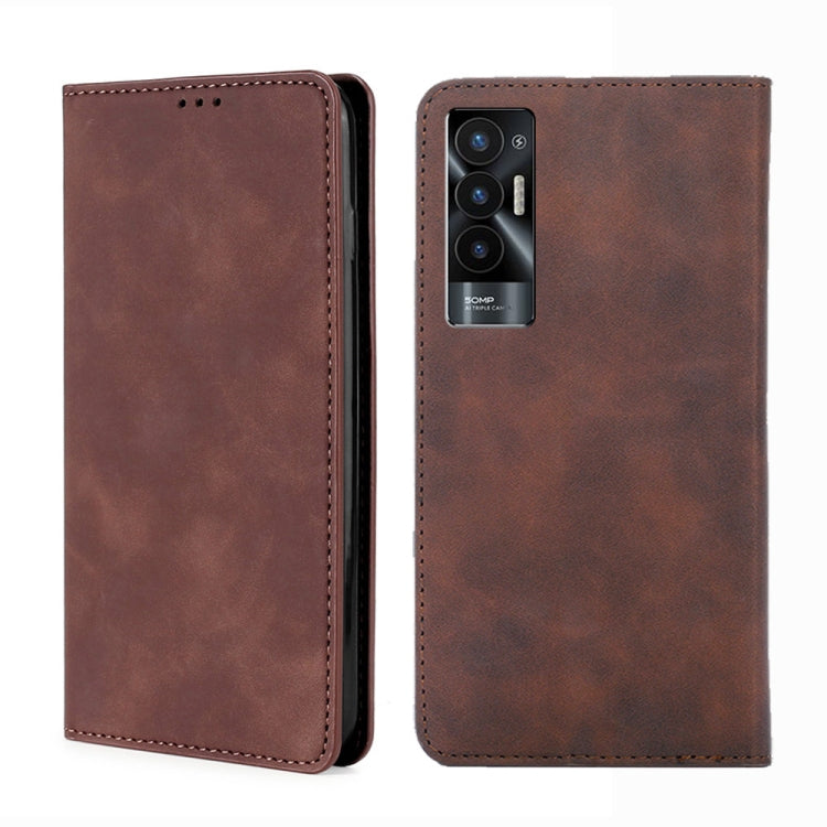 Skin Feel Magnetic Leather Phone Case, For Tecno Camon 20 Pro 4G, For Tecno Pova 5 Pro, For Tecno Camon 20 Premier 5G, For Tecno Pova Neo 3, For Tecno Camon 20 Pro 5G, For Tecno Pova 5