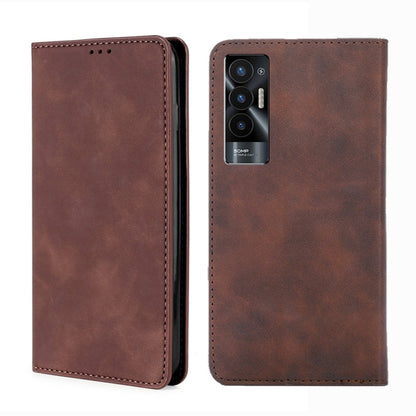 Skin Feel Magnetic Leather Phone Case, For Tecno Camon 20 Pro 4G, For Tecno Pova 5 Pro, For Tecno Camon 20 Premier 5G, For Tecno Pova Neo 3, For Tecno Camon 20 Pro 5G, For Tecno Pova 5