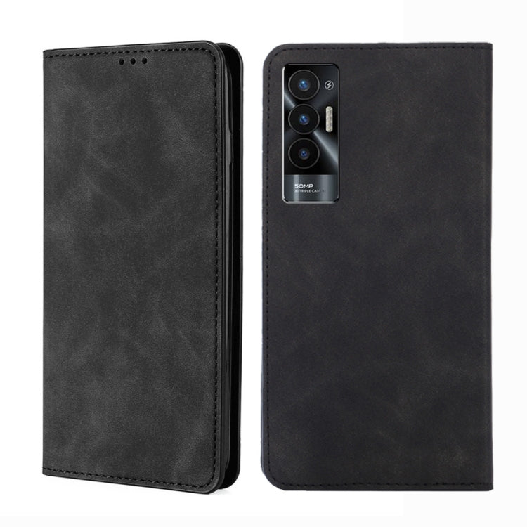 Skin Feel Magnetic Leather Phone Case, For Tecno Camon 20 Pro 4G, For Tecno Pova 5 Pro, For Tecno Camon 20 Premier 5G, For Tecno Pova Neo 3, For Tecno Camon 20 Pro 5G, For Tecno Pova 5