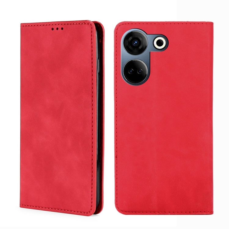 Skin Feel Magnetic Leather Phone Case, For Tecno Camon 20 Pro 4G, For Tecno Pova 5 Pro, For Tecno Camon 20 Premier 5G, For Tecno Pova Neo 3, For Tecno Camon 20 Pro 5G, For Tecno Pova 5