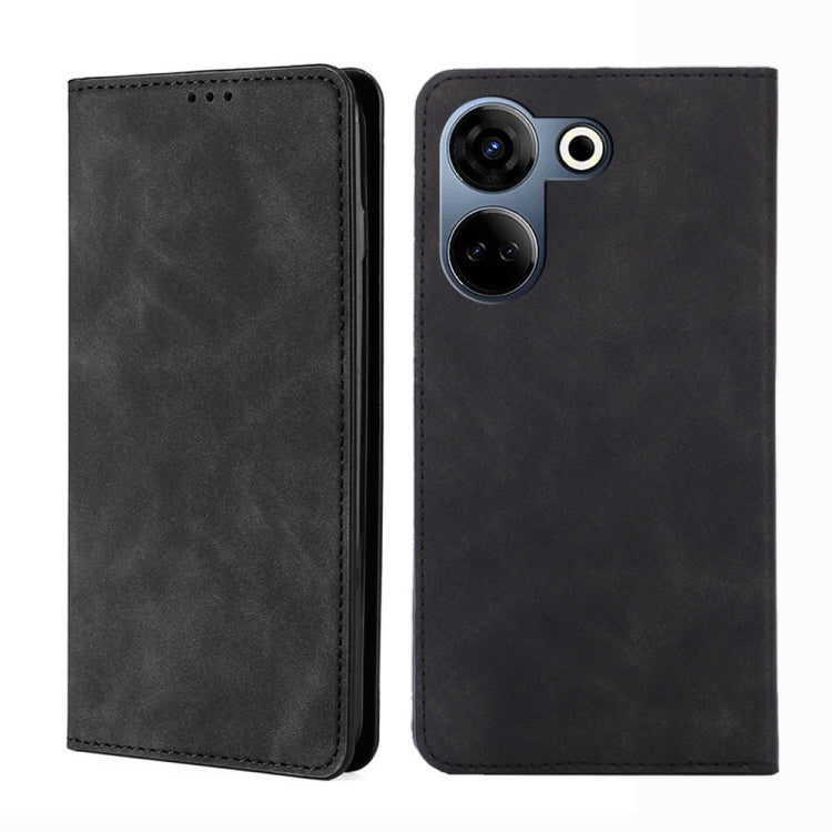 Skin Feel Magnetic Leather Phone Case, For Tecno Camon 20 Pro 4G, For Tecno Pova 5 Pro, For Tecno Camon 20 Premier 5G, For Tecno Pova Neo 3, For Tecno Camon 20 Pro 5G, For Tecno Pova 5