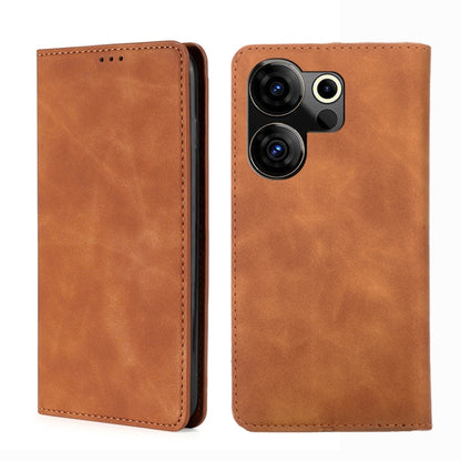 Skin Feel Magnetic Leather Phone Case, For Tecno Camon 20 Pro 4G, For Tecno Pova 5 Pro, For Tecno Camon 20 Premier 5G, For Tecno Pova Neo 3, For Tecno Camon 20 Pro 5G, For Tecno Pova 5