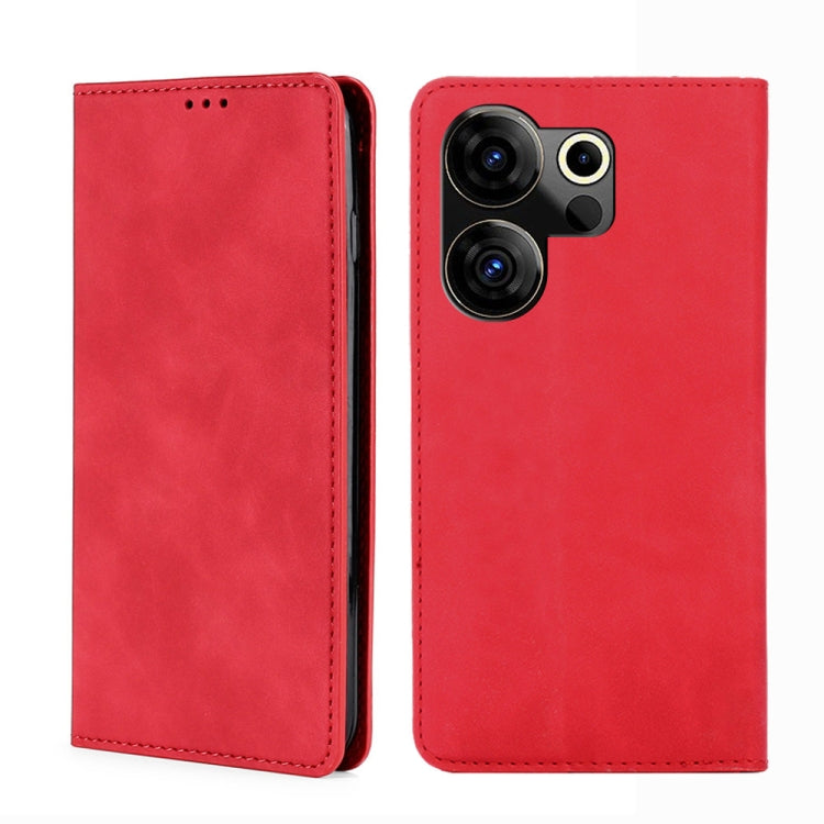 Skin Feel Magnetic Leather Phone Case, For Tecno Camon 20 Pro 4G, For Tecno Pova 5 Pro, For Tecno Camon 20 Premier 5G, For Tecno Pova Neo 3, For Tecno Camon 20 Pro 5G, For Tecno Pova 5