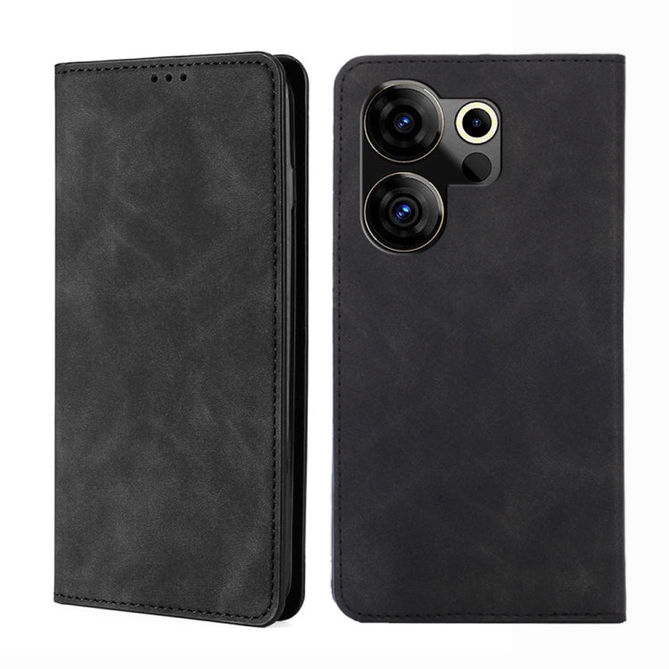 Skin Feel Magnetic Leather Phone Case, For Tecno Camon 20 Pro 4G, For Tecno Pova 5 Pro, For Tecno Camon 20 Premier 5G, For Tecno Pova Neo 3, For Tecno Camon 20 Pro 5G, For Tecno Pova 5