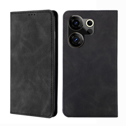 Skin Feel Magnetic Leather Phone Case, For Tecno Camon 20 Pro 4G, For Tecno Pova 5 Pro, For Tecno Camon 20 Premier 5G, For Tecno Pova Neo 3, For Tecno Camon 20 Pro 5G, For Tecno Pova 5