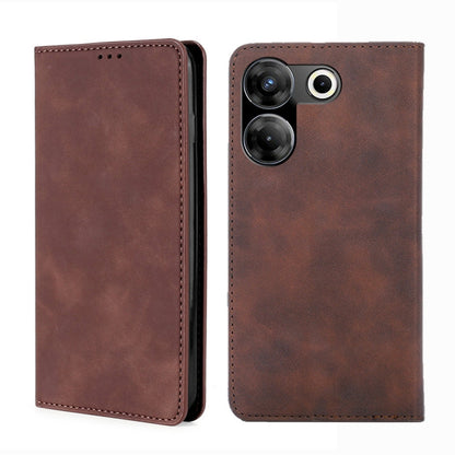 Skin Feel Magnetic Leather Phone Case, For Tecno Camon 20 Pro 4G, For Tecno Pova 5 Pro, For Tecno Camon 20 Premier 5G, For Tecno Pova Neo 3, For Tecno Camon 20 Pro 5G, For Tecno Pova 5
