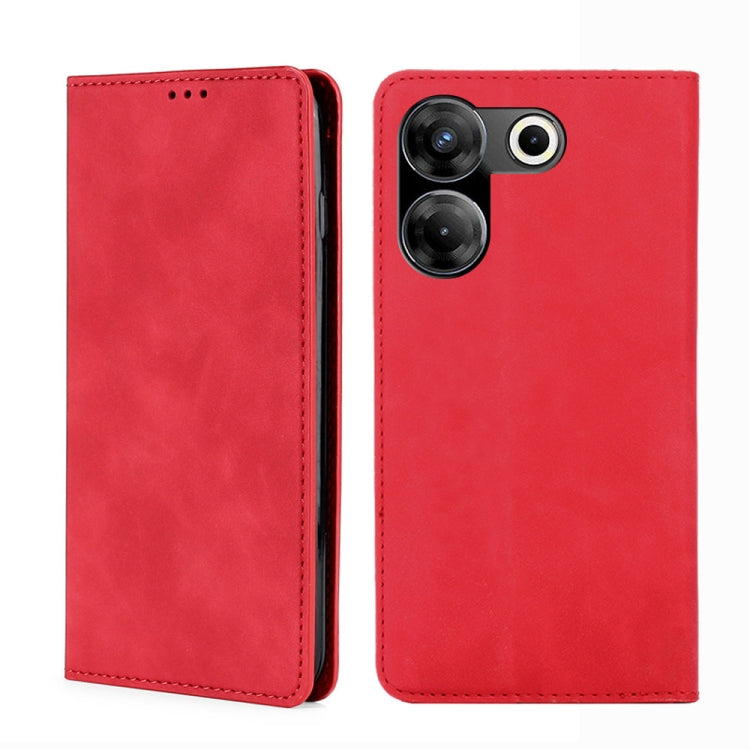 Skin Feel Magnetic Leather Phone Case, For Tecno Camon 20 Pro 4G, For Tecno Pova 5 Pro, For Tecno Camon 20 Premier 5G, For Tecno Pova Neo 3, For Tecno Camon 20 Pro 5G, For Tecno Pova 5
