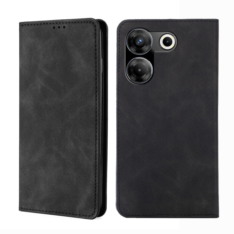 Skin Feel Magnetic Leather Phone Case, For Tecno Camon 20 Pro 4G, For Tecno Pova 5 Pro, For Tecno Camon 20 Premier 5G, For Tecno Pova Neo 3, For Tecno Camon 20 Pro 5G, For Tecno Pova 5