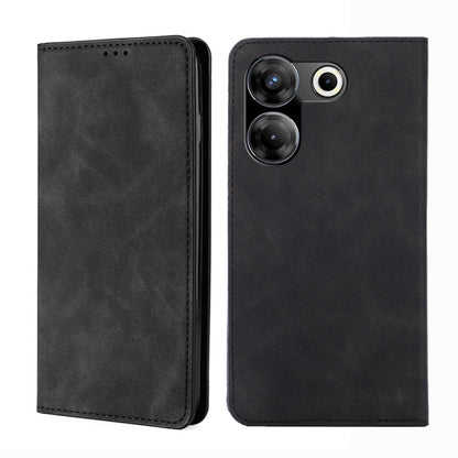 Skin Feel Magnetic Leather Phone Case, For Tecno Camon 20 Pro 4G, For Tecno Pova 5 Pro, For Tecno Camon 20 Premier 5G, For Tecno Pova Neo 3, For Tecno Camon 20 Pro 5G, For Tecno Pova 5