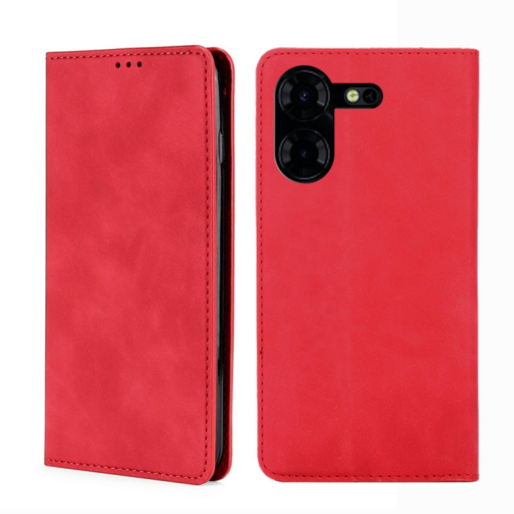 Skin Feel Magnetic Leather Phone Case, For Tecno Camon 20 Pro 4G, For Tecno Pova 5 Pro, For Tecno Camon 20 Premier 5G, For Tecno Pova Neo 3, For Tecno Camon 20 Pro 5G, For Tecno Pova 5