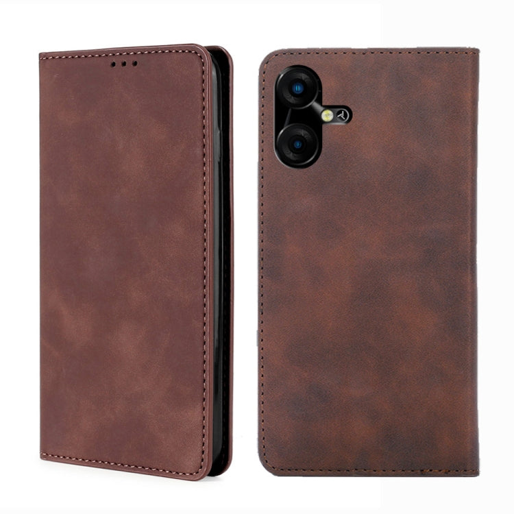 Skin Feel Magnetic Leather Phone Case, For Tecno Camon 20 Pro 4G, For Tecno Pova 5 Pro, For Tecno Camon 20 Premier 5G, For Tecno Pova Neo 3, For Tecno Camon 20 Pro 5G, For Tecno Pova 5