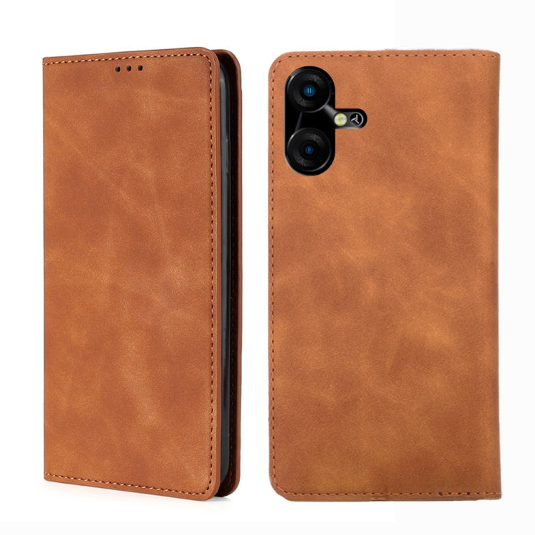 Skin Feel Magnetic Leather Phone Case, For Tecno Camon 20 Pro 4G, For Tecno Pova 5 Pro, For Tecno Camon 20 Premier 5G, For Tecno Pova Neo 3, For Tecno Camon 20 Pro 5G, For Tecno Pova 5