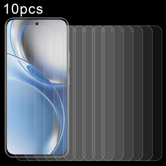 10pcs 0.26mm 9H 2.5D Tempered Glass Film, For Realme P4R 5G, For Realme C100i 4G, For Realme C100x 4G, For Realme C100 5G, For Realme C100 4G, For Realme Narzo 100 Lite 5G, For Realme P3 Lite 5G / 4G, For Realme P4 Lite 5G, For Realme P4 Power 5G