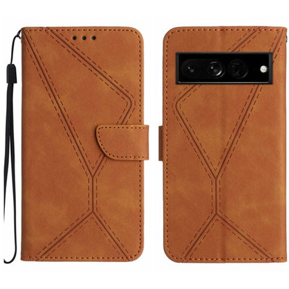Stitching Embossed Leather Phone Case, For Google Pixel 7, For Google Pixel 7 Pro, For Google Pixel 7a, For Google Pixel 6, For Google Pixel 6 Pro, For Google Pixel 6a