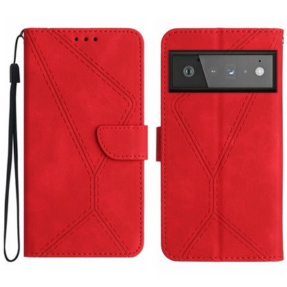 Stitching Embossed Leather Phone Case, For Google Pixel 7, For Google Pixel 7 Pro, For Google Pixel 7a, For Google Pixel 6, For Google Pixel 6 Pro, For Google Pixel 6a