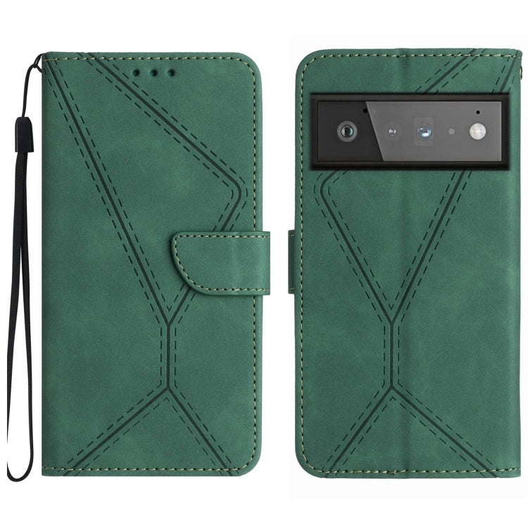 Stitching Embossed Leather Phone Case, For Google Pixel 7, For Google Pixel 7 Pro, For Google Pixel 7a, For Google Pixel 6, For Google Pixel 6 Pro, For Google Pixel 6a