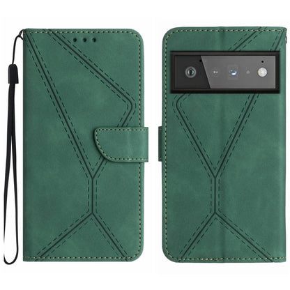 Stitching Embossed Leather Phone Case, For Google Pixel 7, For Google Pixel 7 Pro, For Google Pixel 7a, For Google Pixel 6, For Google Pixel 6 Pro, For Google Pixel 6a