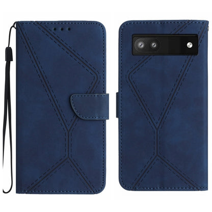 Stitching Embossed Leather Phone Case, For Google Pixel 7, For Google Pixel 7 Pro, For Google Pixel 7a, For Google Pixel 6, For Google Pixel 6 Pro, For Google Pixel 6a
