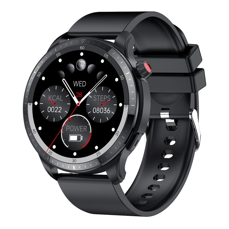 T52 1.39 inch IP67 Waterproof Silicone Band Smart Watch Supports Bluetooth Call / Blood Oxygen / Body Temperature Monitoring, Silicone Band (Blue), Silicone Band (Black), Leather Band (Red)