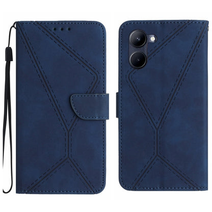 Stitching Embossed Leather Phone Case, For Realme C31, For Realme C55, For Realme 9i / OPPO A36 4G, For Realme 10 4G, For Realme 10 5G / 9i 5G, For Realme 10 Pro+, For Realme C33 2023 / 2022, For Realme C35