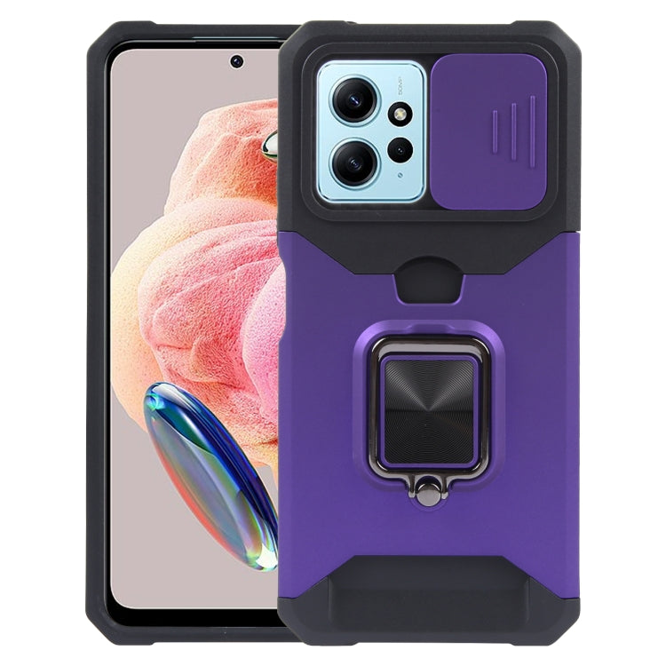 Camera Shield Card Slot PC+TPU Phone Case, For Redmi Note 14 Pro 5G / 14 Pro+ 5G, For Redmi Note 14 4G 163mm, For Redmi Note 13 4G, For Redmi Note 13 Pro 5G, For Redmi Note 12 4G