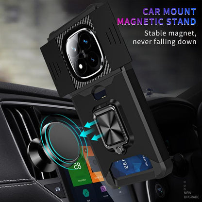Camera Shield Card Slot PC+TPU Phone Case, For Redmi Note 14 Pro 5G / 14 Pro+ 5G, For Redmi Note 14 4G 163mm, For Redmi Note 13 4G, For Redmi Note 13 Pro 5G, For Redmi Note 12 4G