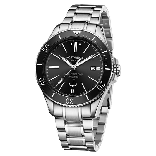 Montre mécanique NORTH EDGE ANCHOR pour homme, étanche à 100 m, idéale pour les activités de plein air.