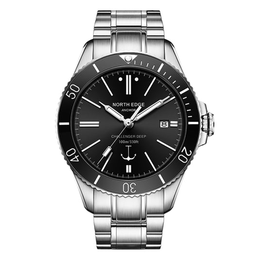 Montre mécanique NORTH EDGE ANCHOR pour homme, étanche à 100 m, idéale pour les activités de plein air.