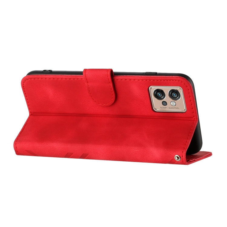 Line Pattern Skin Feel Leather Phone Case, For Motorola Moto G32, For Motorola Moto G42, For Motorola Moto G52, For Motorola Moto G22, For Motorola Moto E20 / E30 / E40, For Motorola Moto E7 Power