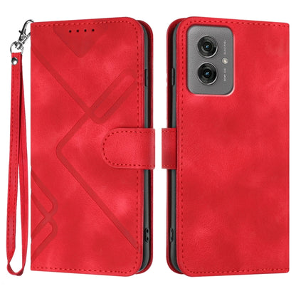 Line Pattern Skin Feel Leather Phone Case, For Motorola Moto G 2025, For Motorola Moto G Play 2025 / G Power 2025, For Motorola Moto G75 5G, For Motorola Moto G35, For Motorola Moto G55, For Motorola Edge 50 Neo, For Motorola Edge 5G 2024              ...