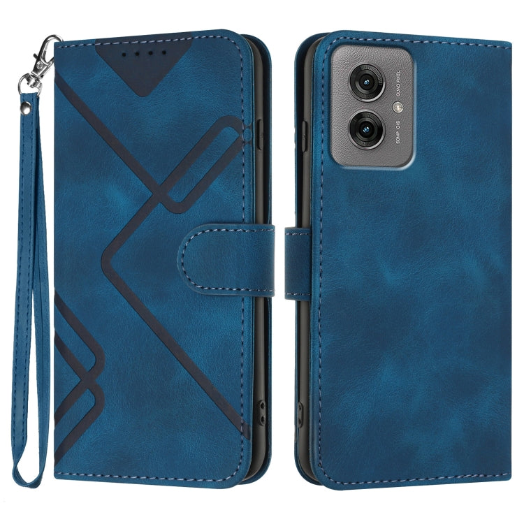 Line Pattern Skin Feel Leather Phone Case, For Motorola Moto G 2025, For Motorola Moto G Play 2025 / G Power 2025, For Motorola Moto G75 5G, For Motorola Moto G35, For Motorola Moto G55, For Motorola Edge 50 Neo, For Motorola Edge 5G 2024              ...