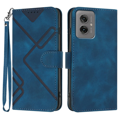 Line Pattern Skin Feel Leather Phone Case, For Motorola Moto G 2025, For Motorola Moto G Play 2025 / G Power 2025, For Motorola Moto G75 5G, For Motorola Moto G35, For Motorola Moto G55, For Motorola Edge 50 Neo, For Motorola Edge 5G 2024              ...