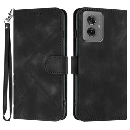 Line Pattern Skin Feel Leather Phone Case, For Motorola Moto G 2025, For Motorola Moto G Play 2025 / G Power 2025, For Motorola Moto G75 5G, For Motorola Moto G35, For Motorola Moto G55, For Motorola Edge 50 Neo, For Motorola Edge 5G 2024              ...
