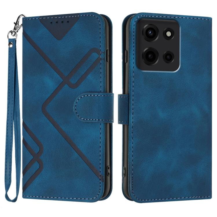 Line Pattern Skin Feel Leather Phone Case, For Motorola Moto G05, For Motorola Moto G15, For Motorola Moto G 2025, For Motorola Moto G Play 2025 / G Power 2025, For Motorola Moto G75 5G, For Motorola Moto G35, For Motorola Moto G55                     ...